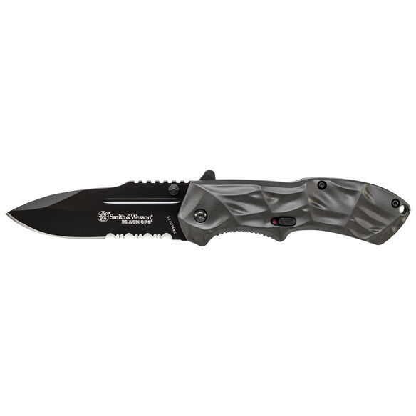 Smith & Wesson&reg; Black Ops&reg; M.A.G.I.C.&reg; Assisted Opening Drop Point Folding Knife