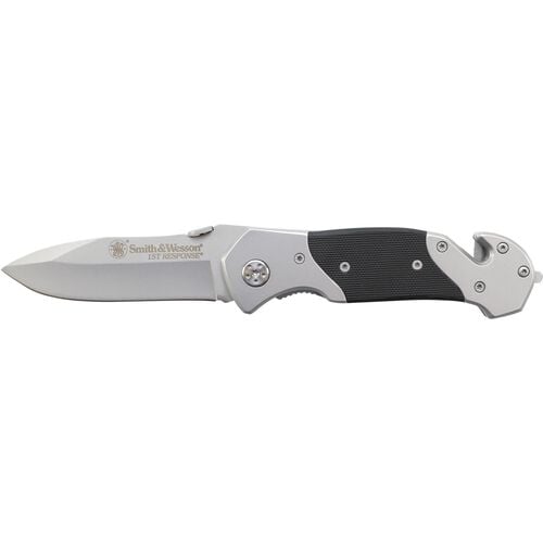 Smith & Wesson® SWFRS 1st Response Liner Drop Point Knife Partially