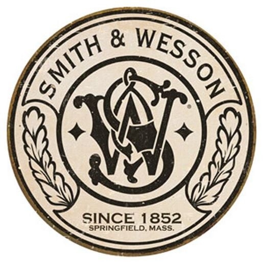 Smith & Wesson® Circle Logo Round Tin Sign
