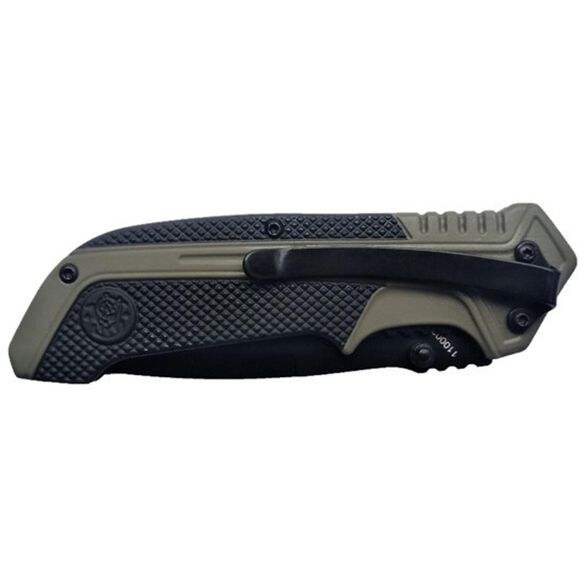 Smith & Wesson&reg; 1100036 S.A. OD Green Drop Point Folding Knife