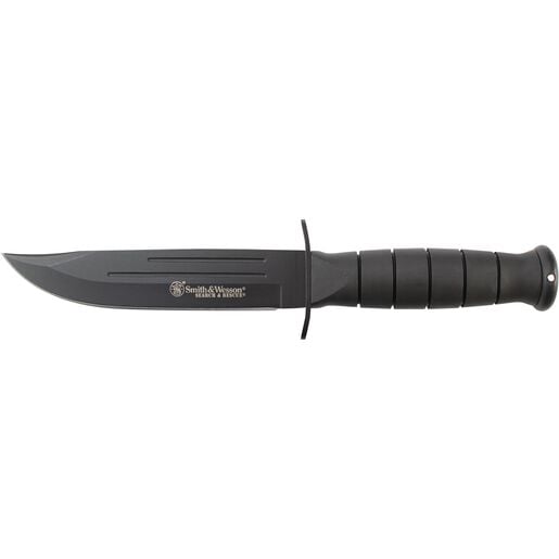 Smith & Wesson® CKSUR1 Search & Rescue Clip Point Fixed Blade Knife Rubberized Aluminum Handle