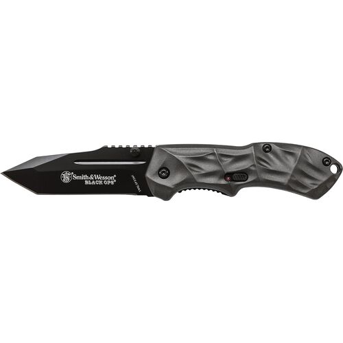 Black Ops Mini M.A.G.I.C.® Assisted Opening Liner Lock Folding Knife Tanto Blade Aluminum Handle