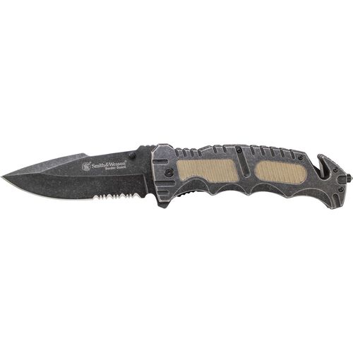 Liner Lock Partially Serrated Drop Point Folding Knife