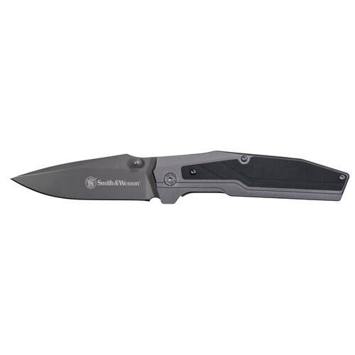 Smith & Wesson® Clip Point Black Inlay Handle