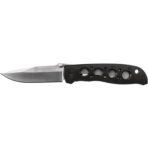 Extreme Ops Liner Lock Folding Knife Drop Point Blade Aluminum Handle