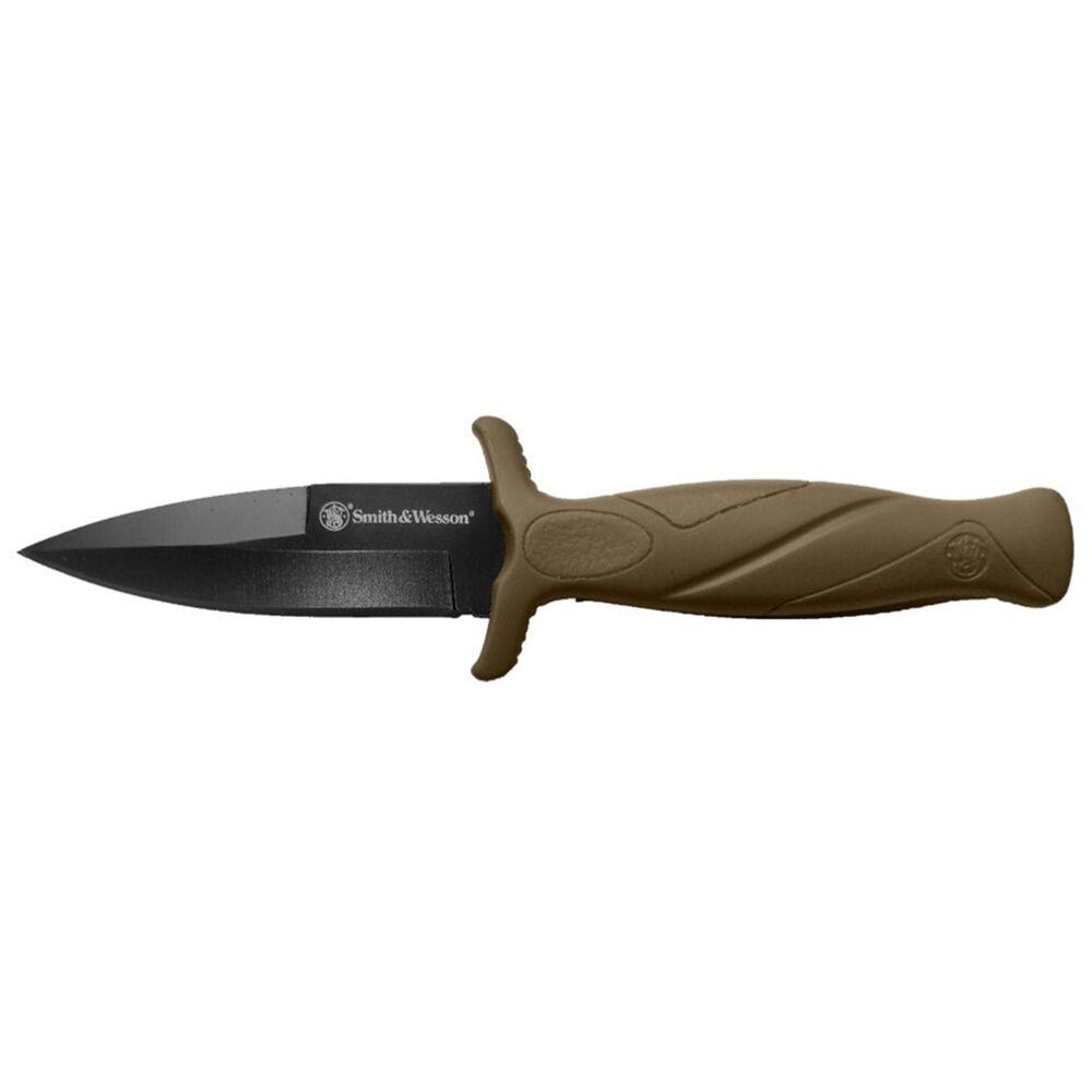 Smith & Wesson® 1100072 FDE Spear Point Fixed Blade Boot Knife Smith
