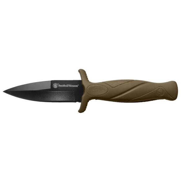 Smith & Wesson&reg; 1100072 FDE Spear Point Fixed Blade Boot Knife