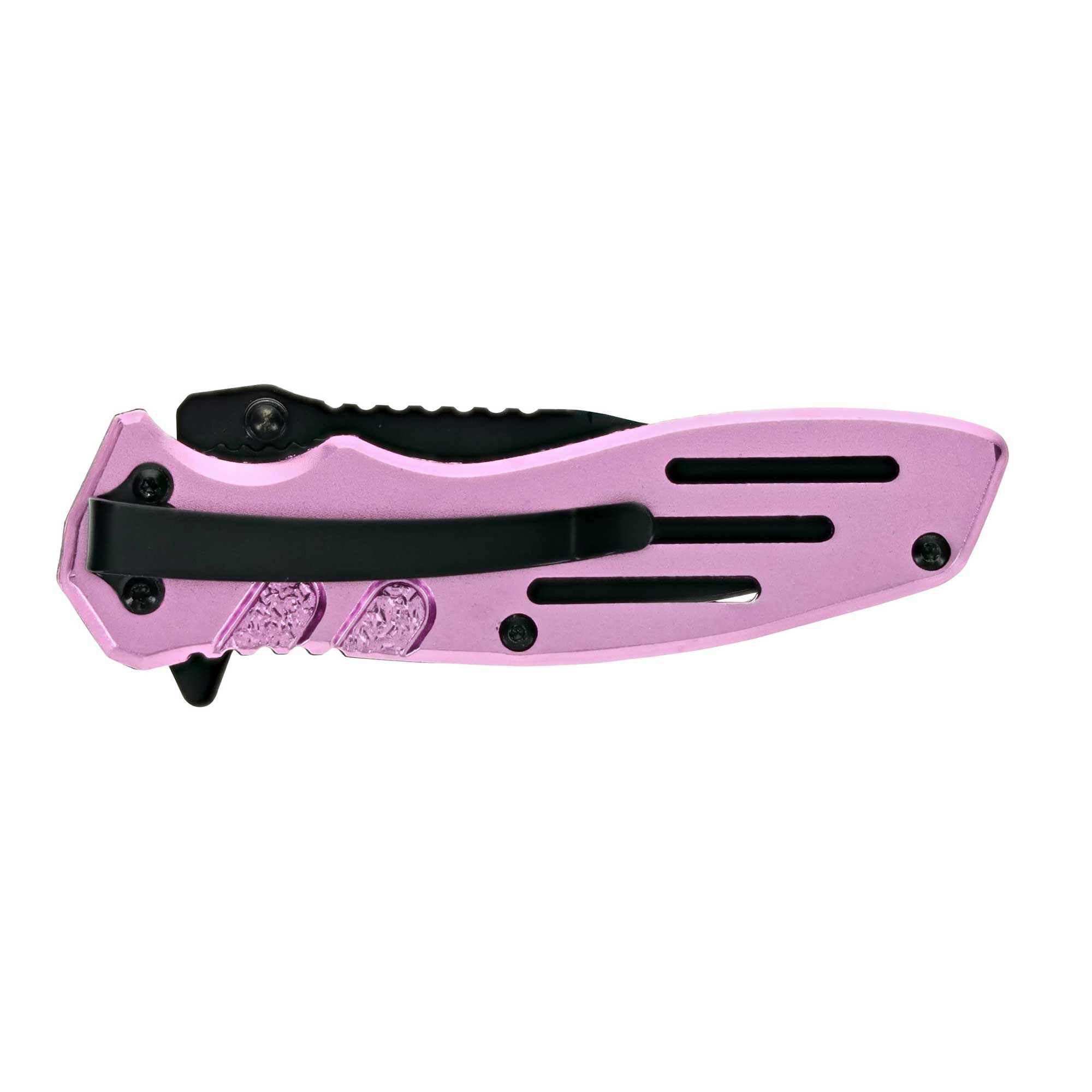 Smith & Wesson® SWA24SPCP Extreme Ops Liner Lock Folding Knife PINK