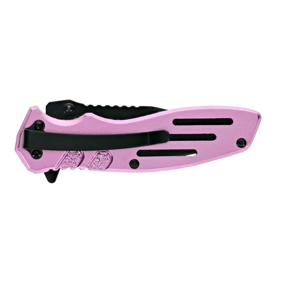 Smith & Wesson&reg; Extreme Ops&reg; Liner Lock Folding Knife- PINK