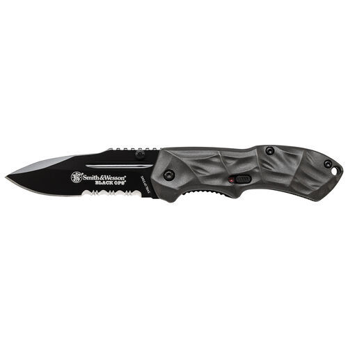 Black Ops Mini M.A.G.I.C.® Assisted Opening Liner Lock Folding Knife Drop Point Blade Aluminum Handle