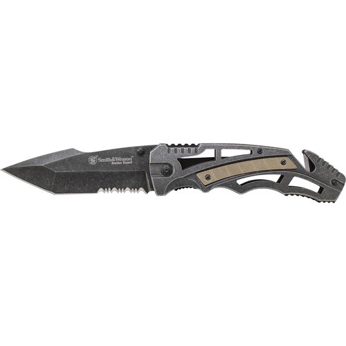 Liner Lock Partially Serrated Tanto Folding Knife