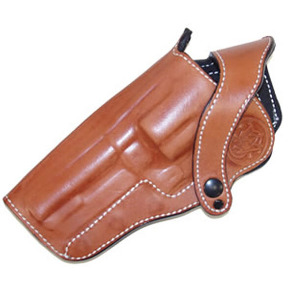 LH M500 4" Tan Leather Holster W/Logo