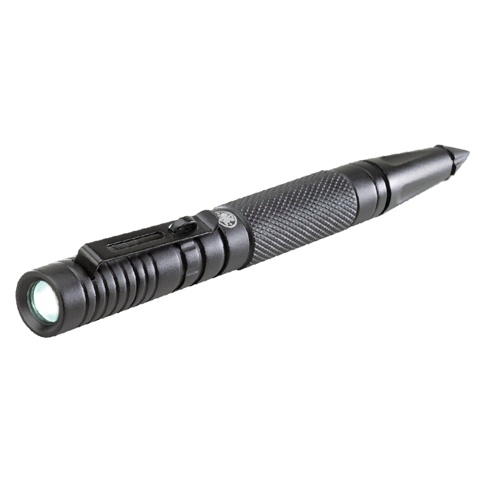 UZI Tactical Pen with Glass Breaker Tip and LED Flashlight in