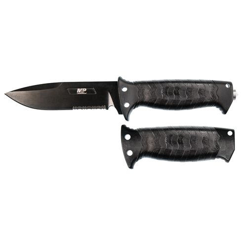 Smith & Wesson® Drop Point Blade Grip Swap Black Handle CP