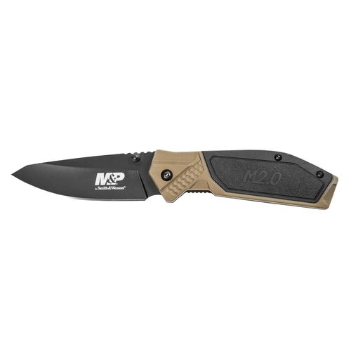 Drop Point Blade Black/FDE Handle