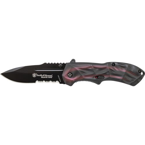 Black Ops M.A.G.I.C.® Assisted Opening Liner Lock Folding Knife Drop Point Blade Aluminum Handle