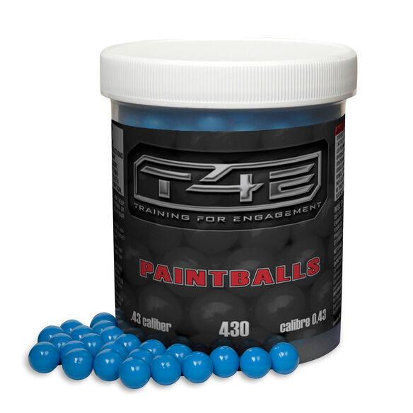 T4E .43 CALIBER BLUE PAINTBALLS -  430 CT