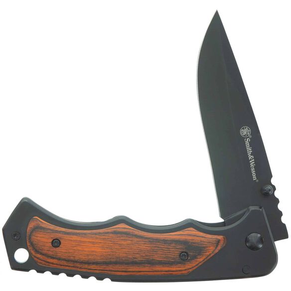 Smith & Wesson&reg; 1136969 Wood Handle Folder