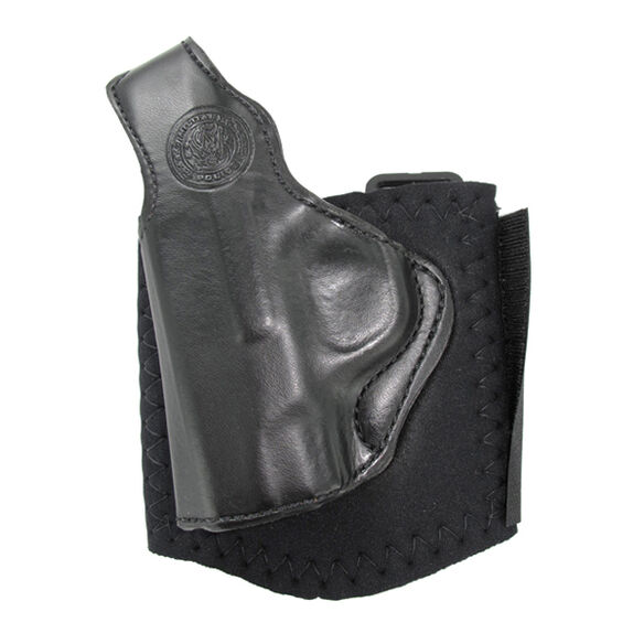 LH M&P&reg; Shield Black Leather Ankle Holster