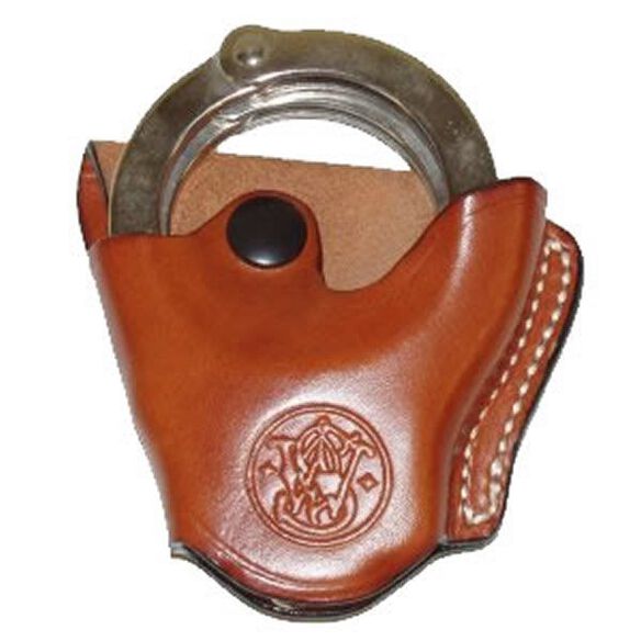Tan Leather Smith & Wesson&reg; Handcuff Case-Mod 100