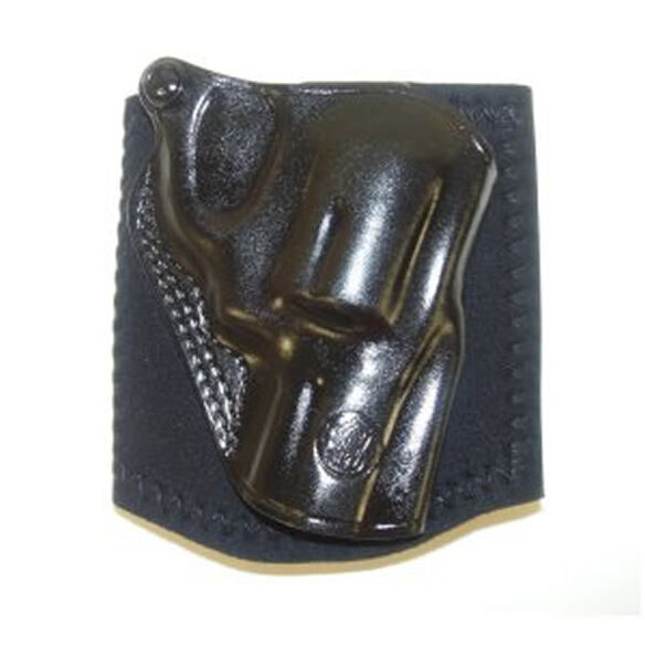 RH J Frame 2-1/8" Black Leather Ankle Holster
