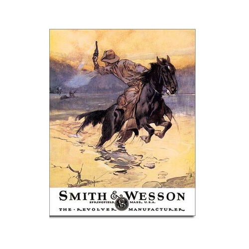 Smith & Wesson Tin Sign - Hostiles