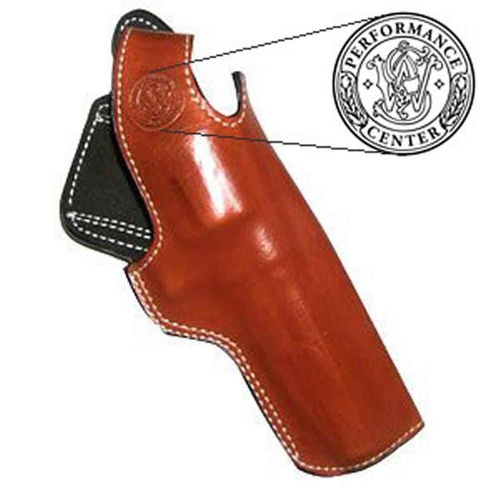 RH Pc 627 5" Tan Leather Dual Angle Holster Smith & Wesson