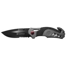 Smith   Wesson   1100038 S A  Red Accent Drop Point Folding Knife