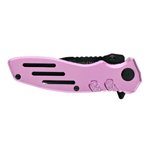 Smith & Wesson&reg; Extreme Ops&reg; Liner Lock Folding Knife- PINK