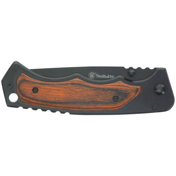 Smith & Wesson&reg; 1136969 Wood Handle Folder