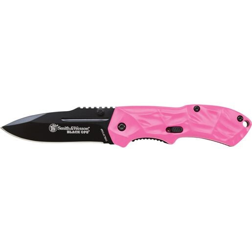 Smith & Wesson® SWBLOP3SMP Black Ops Mini M.A.G.I.C.® Assisted Opening Drop Point Folding Knife