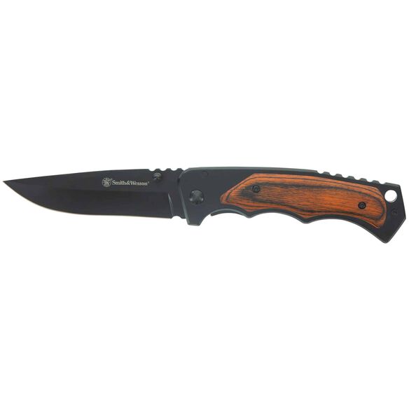 Smith & Wesson&reg; 1136969 Wood Handle Folder