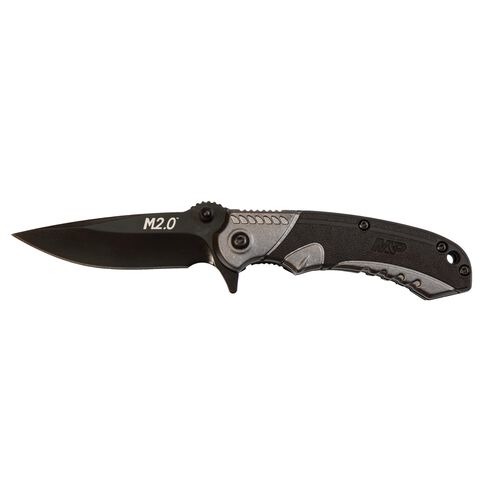 Drop Point Blade Black/Grey Handle CP