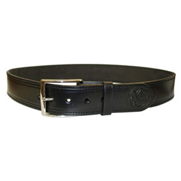 Leather Belt W/Embossed Logo | Smith & Wesson